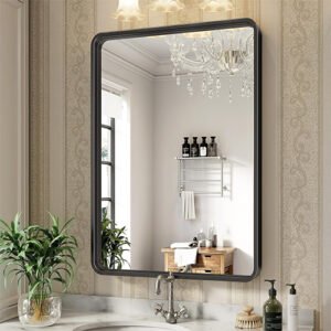 Black Bathroom Mirror