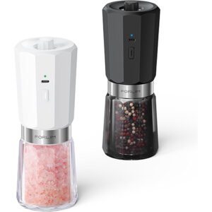 Electric Salt and Pepper Grinder Set