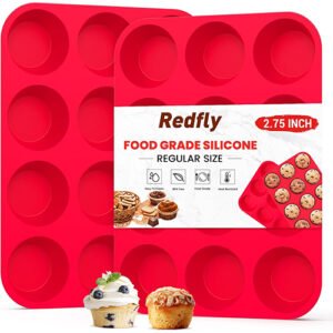 2 Pack Silicone Muffin Pan