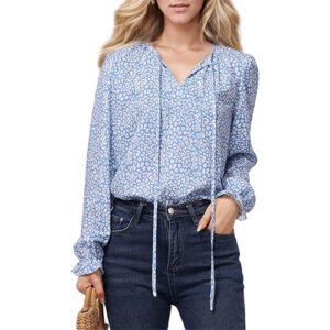 Printed Blouse Dressy Tops