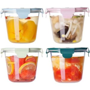 4 Glass Soup Storage