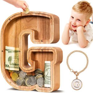 Wooden Letter Piggy Bank
